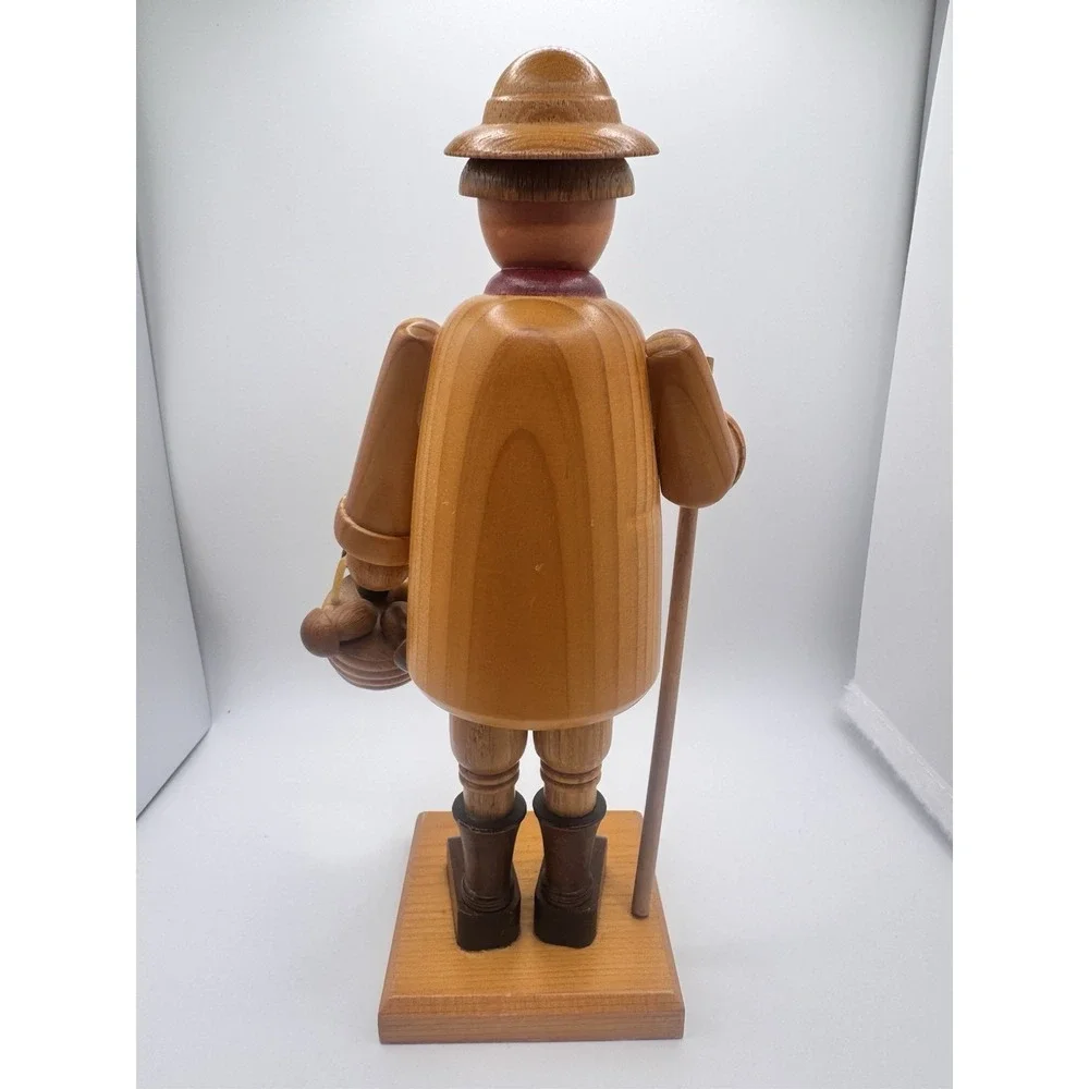 German Wooden Incense Smoker Mushroom Hunter Woodsman 8